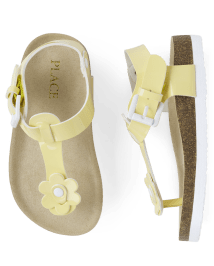 Girls t strap sandals discount