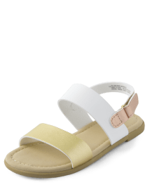 Girls metallic sandals online