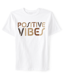 Boys Short Sleeve Positive Vibes Graphic Tee | The Children's Place CA ...