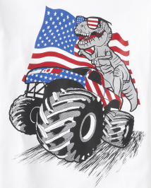 Boys American Dino Graphic Tee