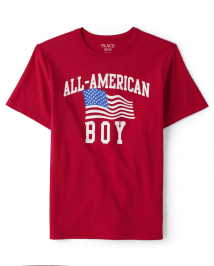 Boys Matching Family All-American Boy Graphic Tee