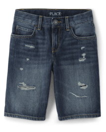 Boys Distressed Denim Shorts