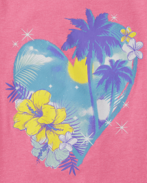 Girls Heart Graphic Tee