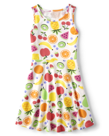 Girls Print Everyday Dress