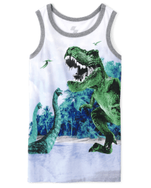 Boys Dino Tank Top