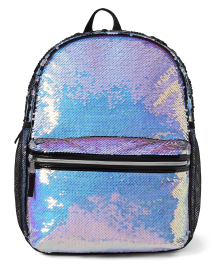 Flip sequin hotsell backpack with initial