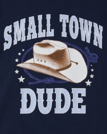Boys Small Town Dude Graphic Tee