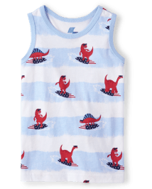 Baby And Toddler Boys Print Tank Top