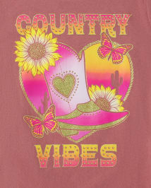 Girls Country Vibes Graphic Tee