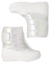 Girls Holographic All Weather Boots WHITE The Children s Place CA