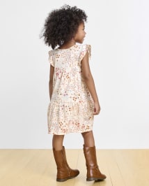 Baby And Toddler Girls Mix And Match Short Flutter Sleeve Floral Print ...