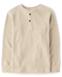 Boys Henley Thermal Top