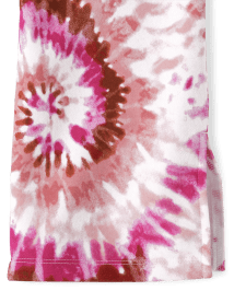 Girls Tie Dye Fleece Flare Pants