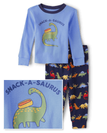 Baby And Toddler Boys Dino Snug Fit Cotton Pajamas