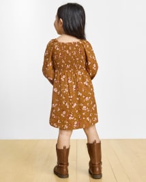 Baby And Toddler Girls Mommy And Me Floral Smocked Dress