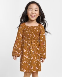 Baby And Toddler Girls Mommy And Me Floral Smocked Dress