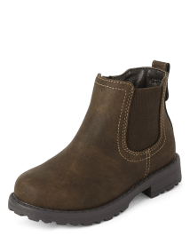 Toddler Boys Faux Leather Chelsea Boots The Children s Place CA