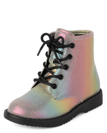 Toddler Girls Rainbow Faux Leather Lace Up Boots The Children s