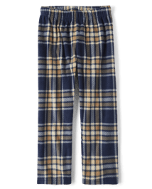 Boys Plaid Knit Fleece Pajamas Pants | The Children's Place CA ...