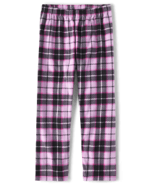 Girls Plaid Fleece Pajama Pants | The Children's Place CA - LILAC LUSTER