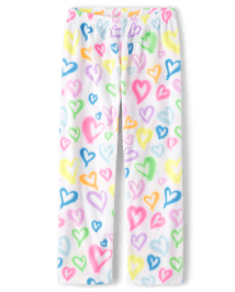 Girls Hearts Print Pajama Pants WHITE The Children s Place CA