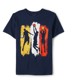 Boys Basketball Player Graphic Tee