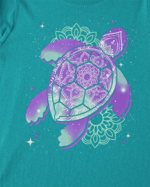 Girls Turtle Graphic Tee