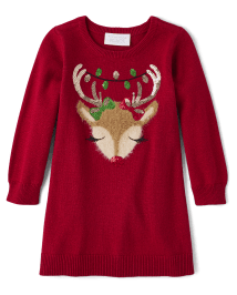 Buttery Soft Ruby Red Leaping Reindeer Christmas Plus Size