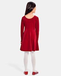 Girls Velour Everyday Dress