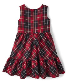 Kmart Little Girls Red White Black Plaid Dress With Leggings Combo NWT (Box  9) 