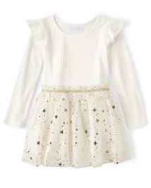 wybzd Toddler Baby Girls Tulle Dress Sleeveless Mesh Polka Dot