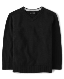 Baby And Toddler Boys Long Sleeve V Neck Sweater BLACK The Children s Place CA