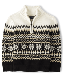Baby boy quarter zip sweater 2025