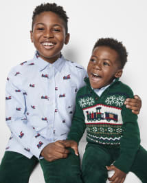 Boys train sweater shop