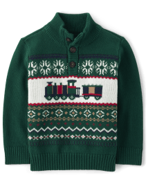 Boys online train sweater