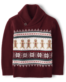 Boys top shawl sweater