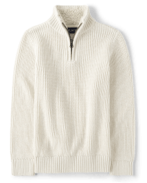 Boys half zip sweater discount