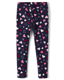 Girls Heart Print Ponte Knit Jeggings | The Children's Place CA - TIDAL
