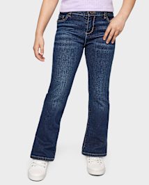 Girls Basic Bootcut Jeans DARK WASH The Children s Place CA