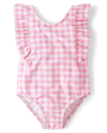 Girls gingham swimsuit online