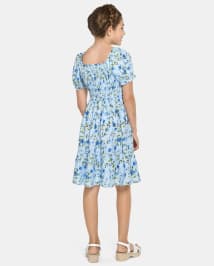 Girls Mommy And Me Floral Ruffle Dress