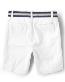 Boys Belted Chino Shorts