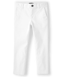 Boys Uniform Stretch Straight Chino Pants