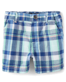 Short chino à carreaux pour bébés et tout-petits garçons