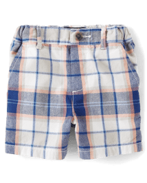 Plaid chino shorts top