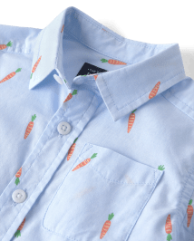 bébé et tout-petit, garçon Carrot Poplin Button Up Shirt