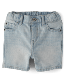 Baby And Toddler Boys Non-Stretch Denim Shorts 2-Pack