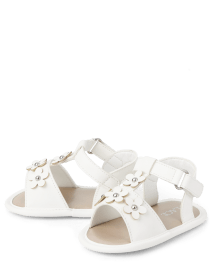 sandales à fleurs pour bébés filles