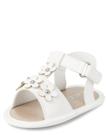 sandales à fleurs pour bébés filles