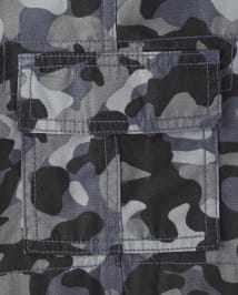 Boys Camo Pull On Cargo Shorts